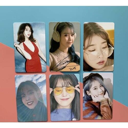 10Pcs/Set IU Ji Eun KPOP New Album Self Made Paper Lomo Card Photo Card Poster Photocard Fans Gift Collection