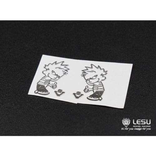 LESU Logo Sticker for 1/14 TMY SCA V8 Boy DIY RC Tractor Truck K019-5 TH04826-SMT3