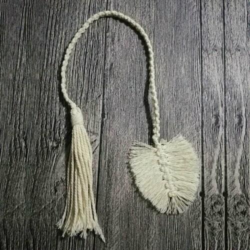 Macrame Wall Hanging Home Decoration Accessories Feathered Charm Car Wall Hanging Boho Decor Hand-woven Tapestry Wall Hanging