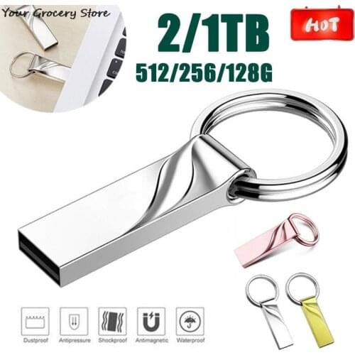 Metal Pen Drive 3.0 Metal USB Flash Drive High Speed 32GB-128GB 256GB 512GB 1TB 2TB Memory USB3.0 Flash Stick