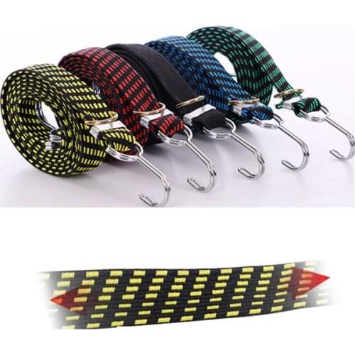 Multi-Colored Motorcycle Car Trunk Binding Rope Cargo Straps Multi-Used Automobiles Bicycle Luggage Rope Belt Auto Supplies
