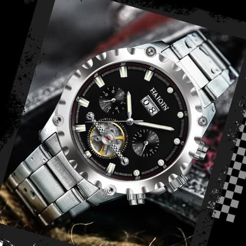 HAIQIN 2020 Business Mens watches brand Luxury automatic Men watch mechanical wristwatches men Sport tourbillon Montre homme