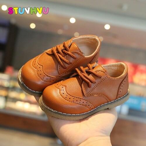 Baby Toddler Boys and Girls Shoes Soft Leather Children Shoes 2021 Spring and Autumn New Hollow Breathable Kids Casual Shoes