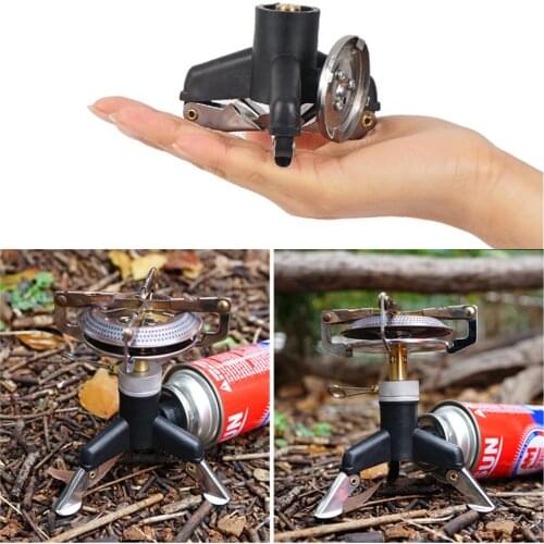 Outdoor Camping Gas Stove Adapter Portable Transfer Head Adapter Foldable Gas Converter Cooking Supplies