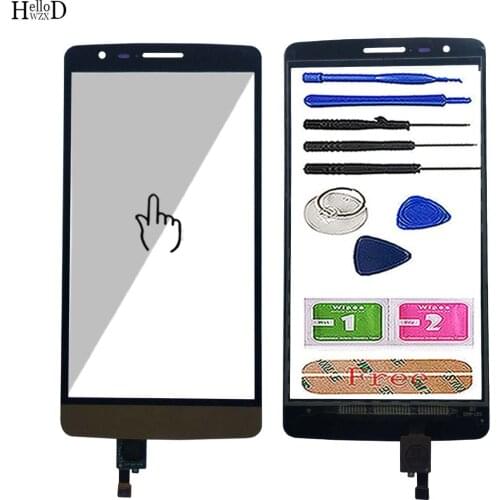 5.0'' Mobile Touch Screen Panel For LG G3 Mini D722 D724 G3S TouchScreen Lens Sensor Digitizer Panel Front Glass Tools 3M Glue