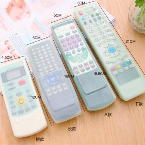 Transparent Dustproof Storage Bag Portable Silicone Air Conditioner Control Box TV Remote Control Cover Protection Accessories