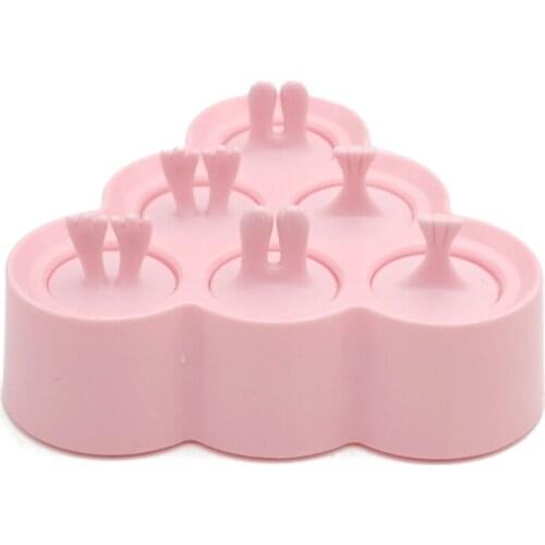 6 Cell Silicone Ice Mould BPA Free Popsicle Maker Ice Lolly Moulds Ice Cream Mold DIY Homemade Freezer for Children Baby