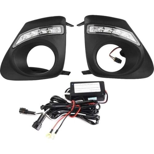 LED Daytime Running Lights for Toyota Corolla 2010 2011 2012 2013 DRL Fog Lamp Cover Light