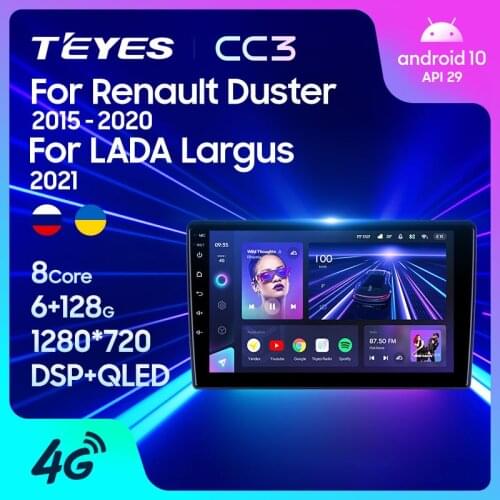 TEYES CC3 For Renault Duster 2015-2018 Car Radio Multimedia Video Player Navigation stereo Android 10 No 2din 2 din DVD