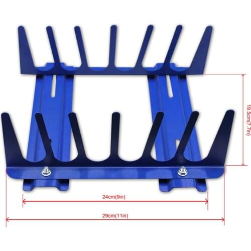 Screen Printing 6 Layers Squeegee Rack /Holder DIY screen printing equipment Desktop Setting Tools Rack Blue