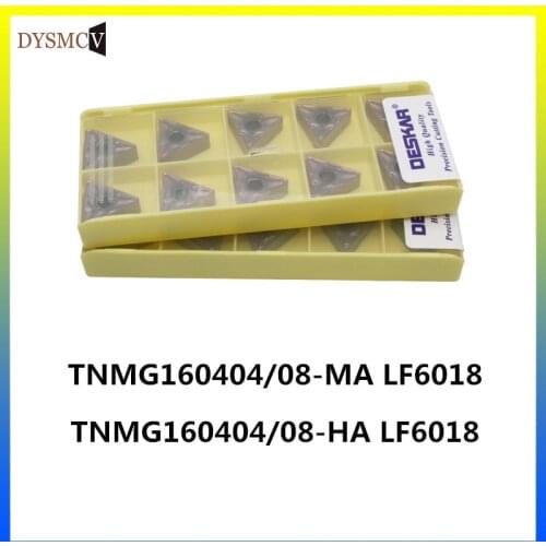 DESKAR TNMG160404 HA MA LF6018 TNMG160408 carbide inserts hard alloy lathe turning tool for stainless steel