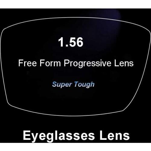 1.56 Super-Tough Digital Free Form Progressive Multi-Focal Prescription Customized Optical Eyeglasses Lenses With AR Coating 2Pc