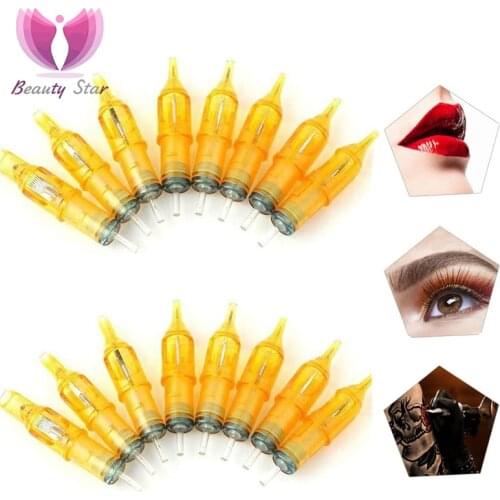 20pcs Tattoo Cartridge Needles Disposable Tattoo Makeup Needles 3RL/5RL/7RL/9RL/5M1/7M1/9M1/5RS for Microblading Tattoo Machine