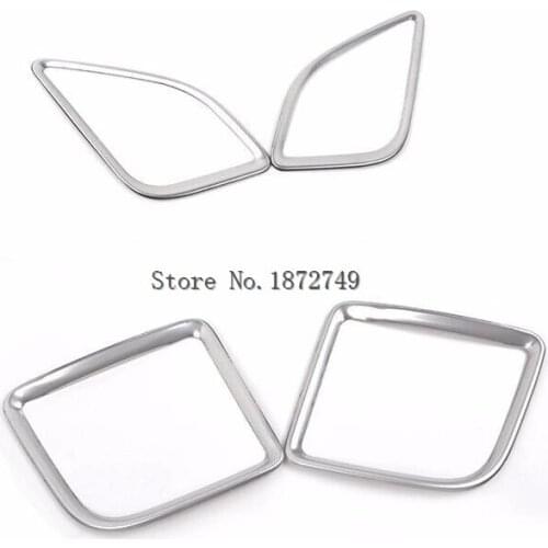 4pcs For Mazda CX-5 2012-2015 Chrome Inner Air Condition Vent Outlet Cover Trims