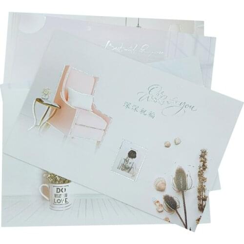 4packs One Envelope With One Greeting Card Deeply Blessed Shiny Universal Card Random