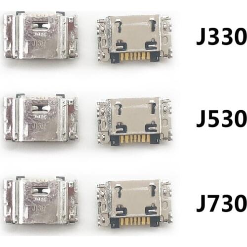 500Pcs/Lot, Micro Mini USB jack socket connector charger Charging Port For Samsung J5 J7 J330 J530 J730 J1 J100 J500