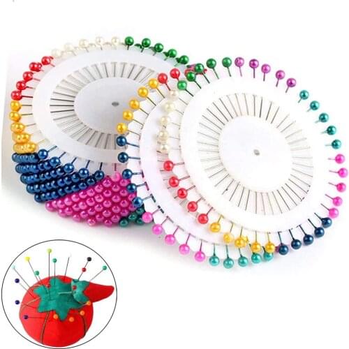 40/120/240/480pcs Sewing Accessories Round Pearl Straight Head Pins Dressmaking Faux Pear Corsage Pin for DIY