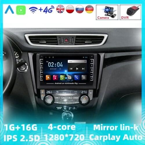 Android Car Radio 2 Din For Nissan X-Trail J11 Qashqai 2014-2019 Multimedia IPS 1280*720 1Gb+16Gb Support ADAS DVR/Carplay