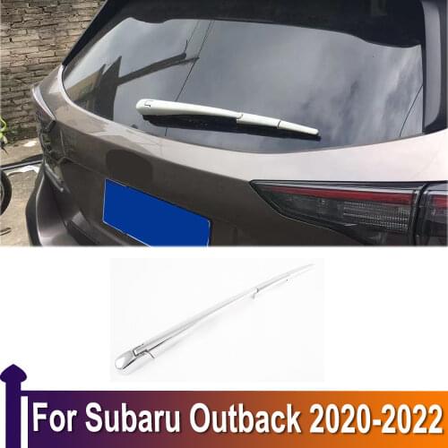 For Subaru Outback 2020-2022 Carbon Fiber Trim Rear Window Wipers Cover Trims Car Tail Wiper Strip Exterior Car Accessories