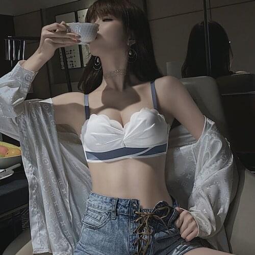 Lingerie gather together small breasts to collect auxiliary breasts prevent sagging adjust strapless bra set thin upper support