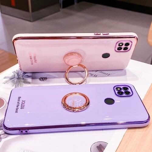 Luxury Plating Ring Holder Phone Case For Oppo A11X A57 A59 A83 A3 A3S A5S A7X A8 A91 A73 A77 A72 A32 A5 A9 2020 Cover