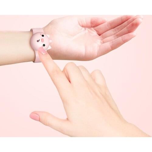 Childrens Cartoon Liquid storage Bracelet Kid Hand Liquid Bangles Boy Portable Light Silica Gel Girls Silicone Animal Bracelet