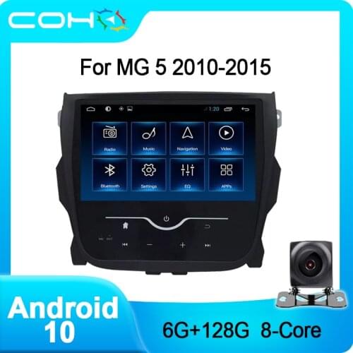 COHO For Mg 5 2010-2015 Android 10.0 Octa Core 6+128G Car Multimedia Player Stereo Bluetooth Radio Autoradio
