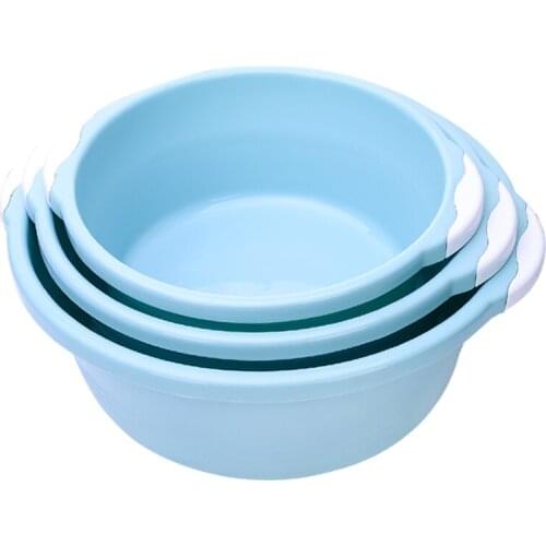 3 piece sets portable plastic basins large small Wash basins babies mothers Wash hands Foot washbasin Cleaning of private parts