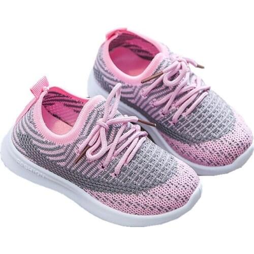 Kids Sneakers Fashion Baby Girls Boys Soft Comfortable Running Sports Shoes Toddler Infant Children Mesh Breathable Tennis Shoes