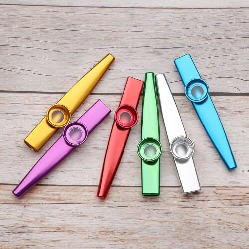 Lightweight Metal Kazoo Simple Design Beginner Flute Instrument Woodwind Instruments Music Lovers Tool Kids Birthday Gift