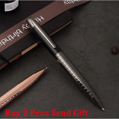 Hot Selling Business Men Metal Ballpoint Pen Best Quality Office Executive Business Writing Pen Buy 2 Pens Send Gift