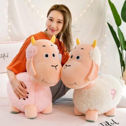 New 25/35/50cm Kawaii Simulation Alpaca sheep Doll Plush Toys stuffed Animals Pillow Cushion Christmas Gift for Kids