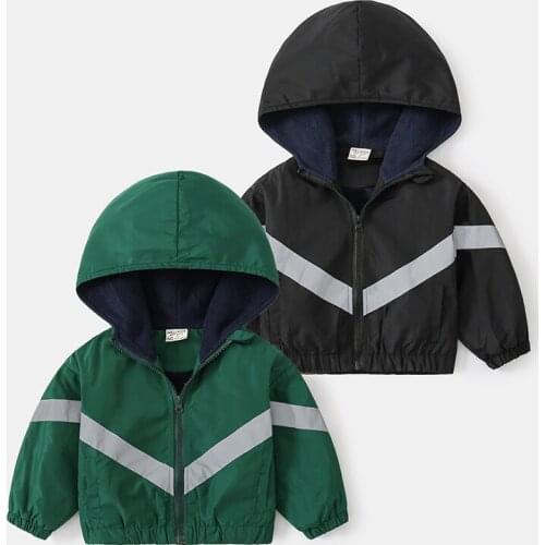 Autumn Waterproof Windbreaker For Boy Baby Trench Coat Kids Polar Fleece Jackets Children Clothing For Girls Thick Outwear 2-6Y