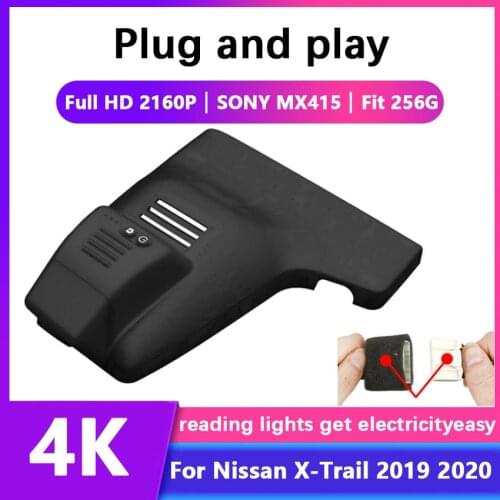 Easy to install Car DVR wifi Video Recorder Dash Cam Camera For Nissan X-Trail 2019 2020 Full HD 2160P Novatek 96670+SONY MX415