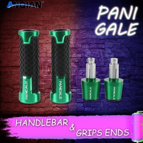 LOGO whit "PANIGALE" For DNCATI PANIGALE S 899 1199 1299 ALL YEAR Moto CNC Handlebar Grips and Handlebar Grips ends Accessories