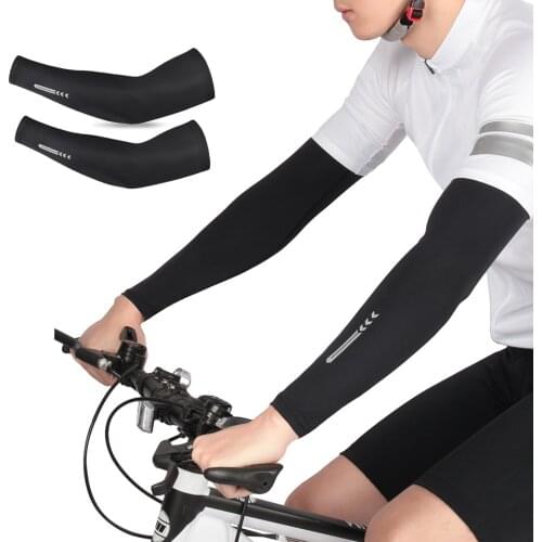 KoKossi Ice Silk Sunscreen Sleeves Skin-friendly Breathable Outdoor Cycling Basketball Sports Arm Guards Non-Slip Soft Sleeves