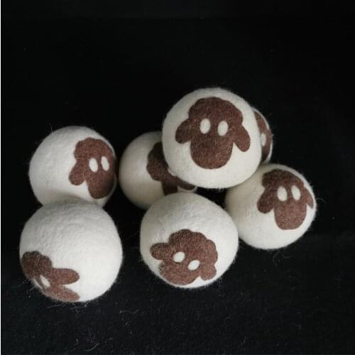 7cm Wool Dryer Ball Absorbs Moisture Dry Clothes Zero Pollution No Allergy Less Wrinkles Laundry Dryer Felt Balls