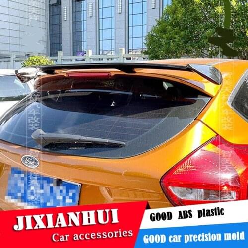 For Ford Focus hatchback Universal TF Spoiler 2006-2018 Focus Spoiler ABS plastic Material Car Rear Wing Color Rear Spoiler