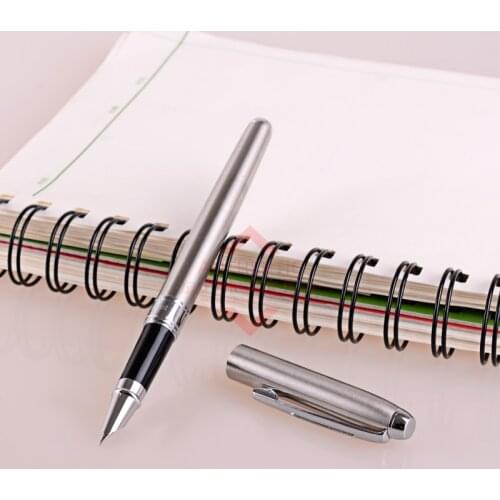 HERO 1099 Classic Steel Fountain Pen with 0.38mm Extra Fine Nib Metal Inks for Office School Supplies Writing Stationery