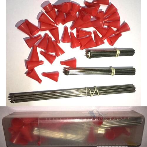 Super 45PCS(15S+15M+15L) 3-different-length METAL NEEDLE DARTS FUEL FUEL DART FOR BLOWGUN .50 CALIBER