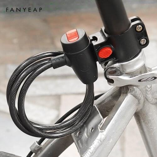 Universal Protective Bicycle Lock Stainless Steel Cable Coil Bicycle Accessories Bike Lock