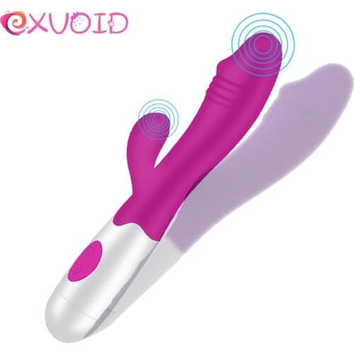 EXVOID G Spot Rabbit Vibrator Sex Toys for Women Dildo Vibrators Vagina Clitori Massager Dual Vibration AV Stick sex for Adult