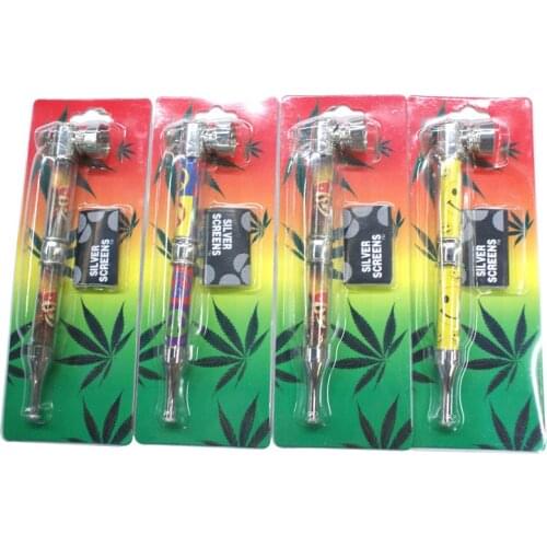 1 Pcs Long 14CM Removable DIY Metal Pipes Smoke Tube Combination Portable Smoking Pipe Tobacco Pipe Grinder Narguile