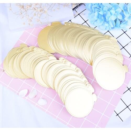 100PCS/Pack Round Cake Base Disposable Paper Coasters Practical Cupcake Board Portable Serve Bases for Cake