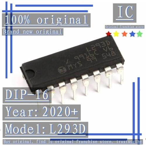 2020+100% Brand new original 5PCS-20PCS L293D DIP-16 Stepping drive chip bidirectional/driver