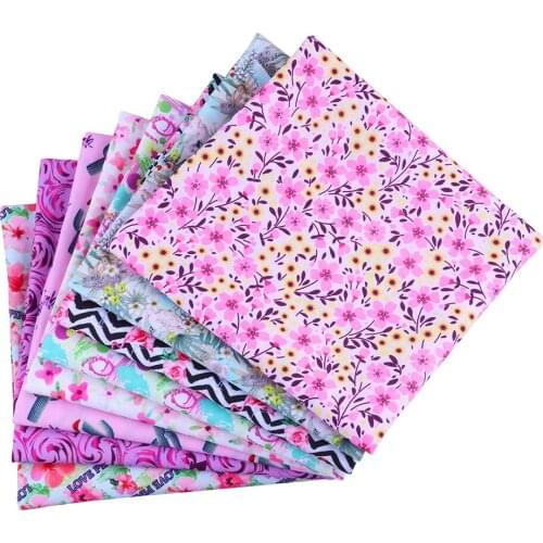 50*140CM flower pattern Polyester cotton Fabric Patchwor Printed for Tissue Kids Home Textile for Sewing Doll Dress Curtain