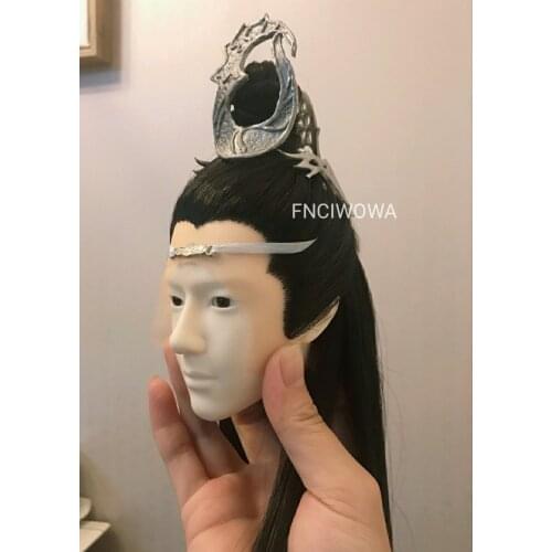 70cm 1/3 BJD Wig Doll Hair The Untamed MDZS Lan Wangji Wang Yib Highend Custom Collection Male Long Chinese Ancient Accessories