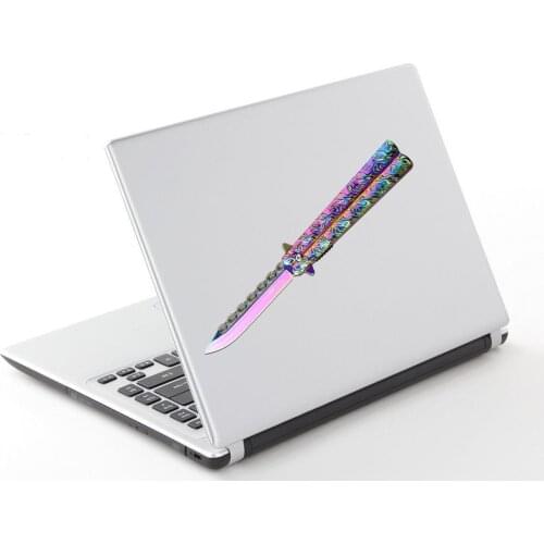 Car sticker 13cm x 13cm for Fantasy Butterfly Knives Funny JDM Car stickers 3D Funny DIY Occlusion Scratch Waterproof Decal