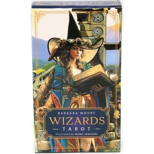 B36F Wizard Tarot 78 Cards Deck Based on Rider Waite Deck Divination Toy Board Game Party Prophet Fortune Telling