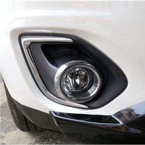Free shpping ABS Chrome Front Fog light Lamp Cover Trim for 2013 Mitsubishi ASX Car styling